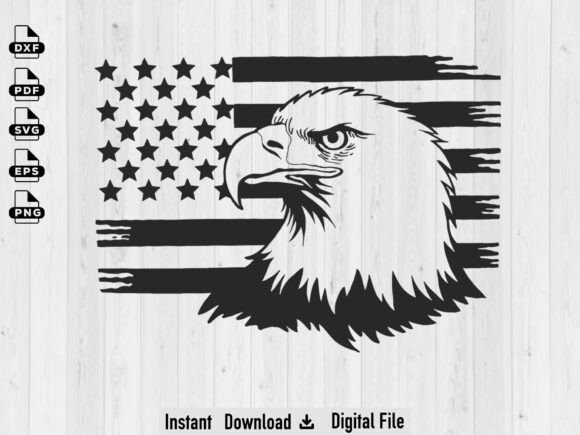 American Flag Eagle SVG: Patriotic Graphics for Crafts & Content