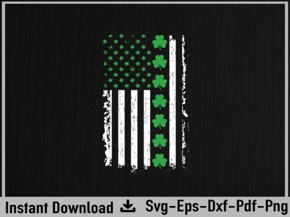American Flag St Patrick’s Day Shirt Graphics for Crafts