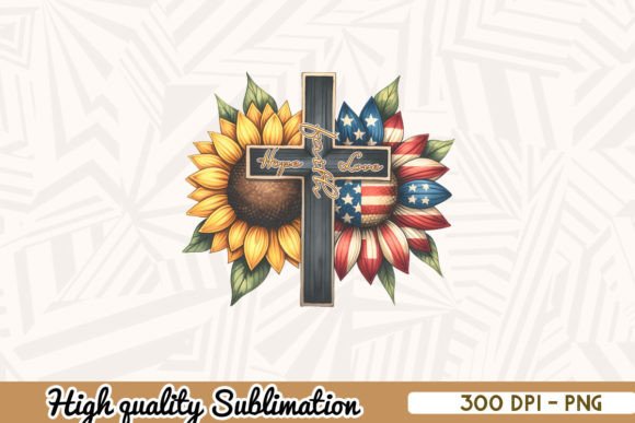 Hope Faith Love Garden Flag Graphics for Crafts