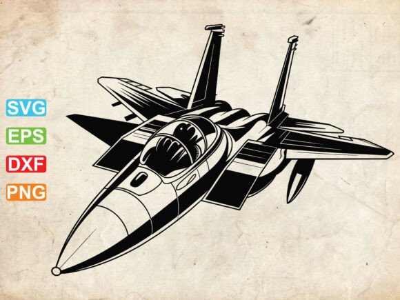Jet Fighter SVG: American Flag Jet Fight
