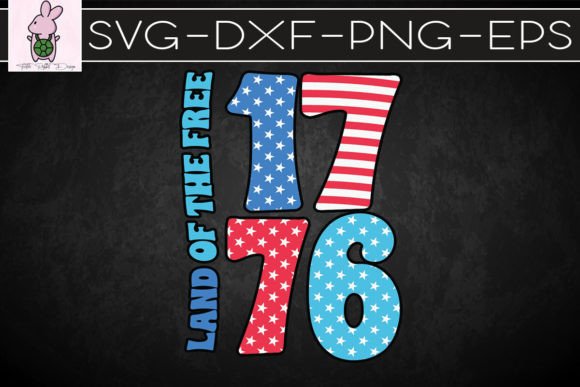 Land of the Free American Flag SVG: Graphics for Crafts & Branding