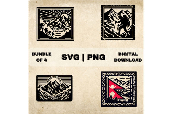 Nepal SVG Bundle: Graphics for Crafts