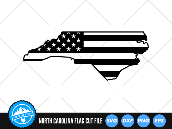 North Carolina US Flag SVG: Graphics for Crafts & Branding
