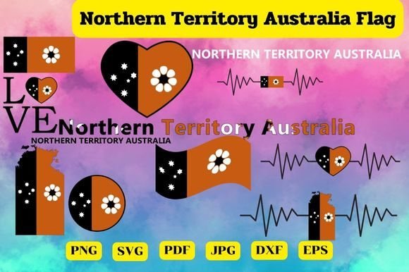 Northern Territory Australia Flag Bundle: Graphics for Crafts & Branding